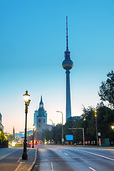 Image showing View to Karl Libknecht street in Berlin