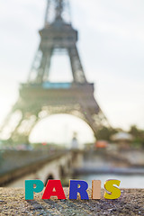 Image showing Paris cityscape with the Eiffel tower