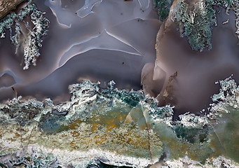 Image showing agate precious stone surface closeup