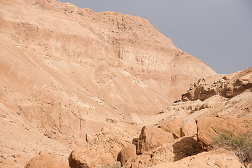 Image showing Hiking in a Judean desert of Israel