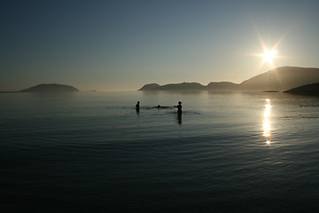 Image showing Swimming in Tromsø