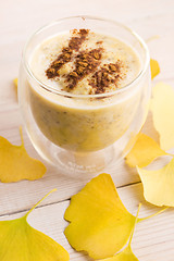 Image showing Pumpkin Smoothie with chia seeds
