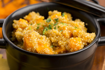 Image showing Quinoa with pumpkin