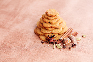 Image showing gingerbread tree