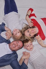 Image showing happy young family at home