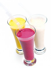 Image showing fresh fruit shake drink