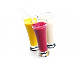 Image showing fresh fruit shake drink