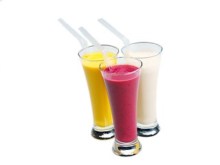 Image showing fresh fruit shake drink