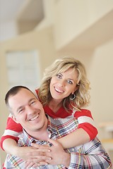 Image showing happy couple at home