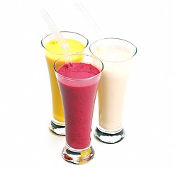 Image showing fresh fruit shake drink