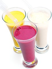 Image showing fresh fruit shake drink