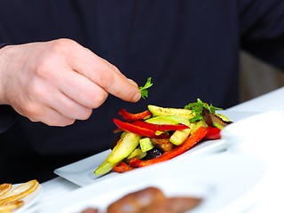 Image showing chef preparing food