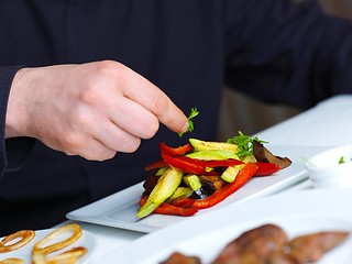 Image showing chef preparing food