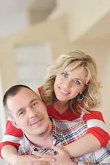 Image showing happy couple at home