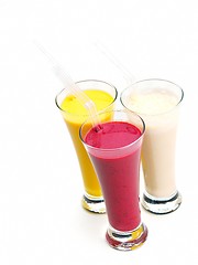 Image showing fresh fruit shake drink