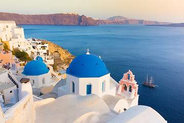 Image showing Oia village on Santorini island, Greece.