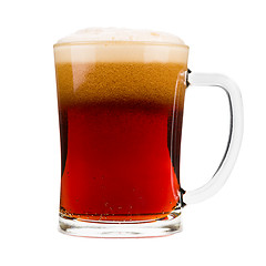 Image showing Red beer mug