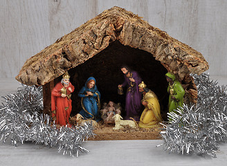 Image showing Christmas crib