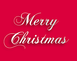 Image showing Merry Christmas paper style