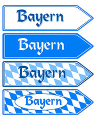 Image showing Signpost Bayern