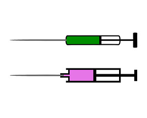 Image showing Injection on white