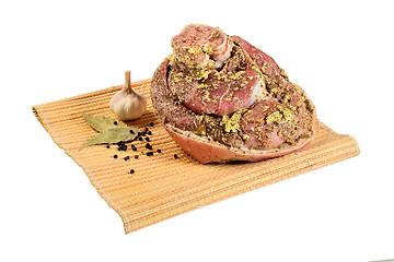 Image showing Pork shank with spices