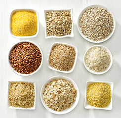 Image showing various types of cereal grains