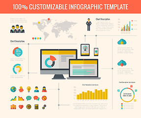 Image showing Technology Infographic Elements