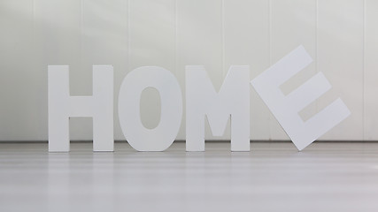 Image showing Four letters - Home