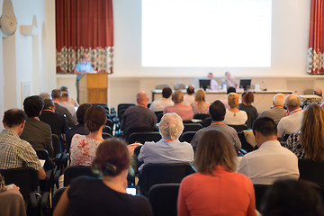 Image showing Speaker at Business Conference and Presentation.