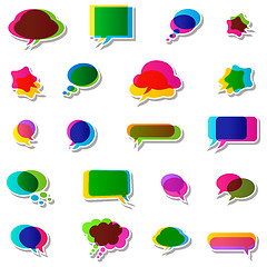 Image showing bubbles speech, no transparencies