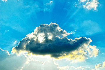 Image showing 	Blue sky with white clouds