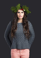 Image showing Cristmas fashion woman