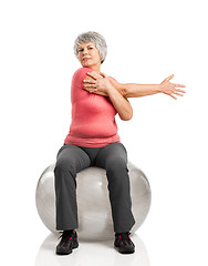 Image showing Fiitness old woman 