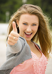 Image showing Happy teenage girl