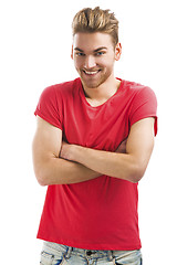 Image showing Handsome young man smiling