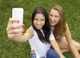 Image showing Beautiful and happy students