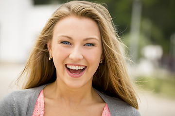 Image showing Happy teenage girl