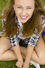 Image showing Happy teenage girl