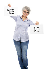 Image showing Yes or No choice