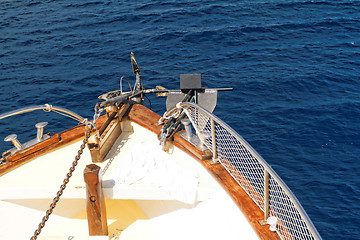 Image showing Boat deck