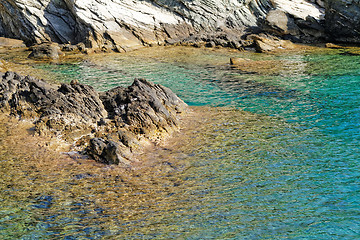 Image showing Rock in the sea