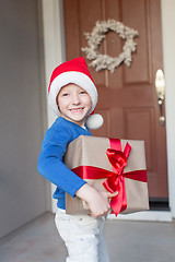 Image showing kid at christmas time