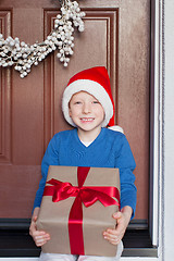 Image showing kid at christmas time