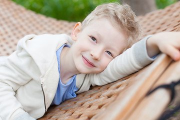 Image showing resting kid