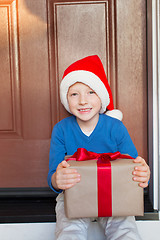 Image showing kid at christmas time