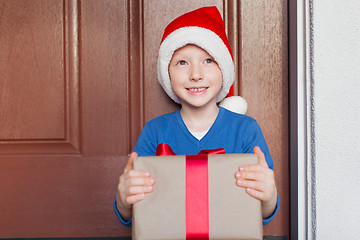 Image showing kid at christmas time