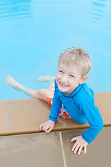 Image showing kid at the pool