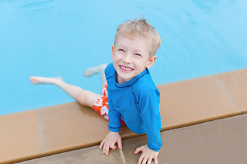 Image showing kid at the pool