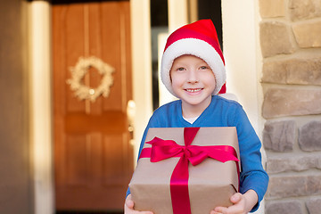 Image showing kid at christmas time